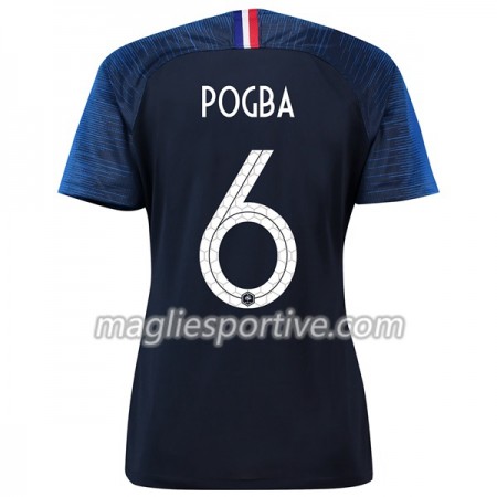 Completo Calcio Francia Pogba 6 Donna Divisa Prima Mondiali 2018